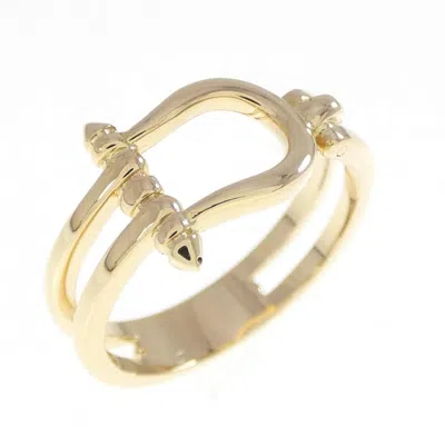 Pre-owned Hermes Yellow Gold (18k) Band Ring ()