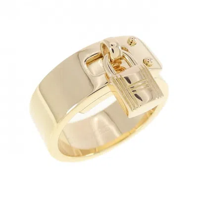 Pre-owned Hermes Yellow Gold (18k) Band Ring ()