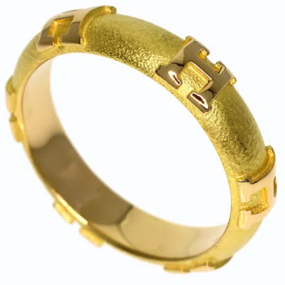 Pre-owned Hermes Yellow Gold (18k) Band Ring ()