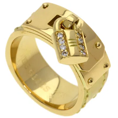 Pre-owned Hermes Yellow Gold (18k) Band Ring ()
