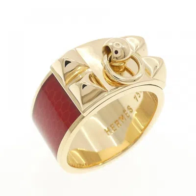 Pre-owned Hermes Yellow Gold Yellow Gold (18k) Band Ring ()