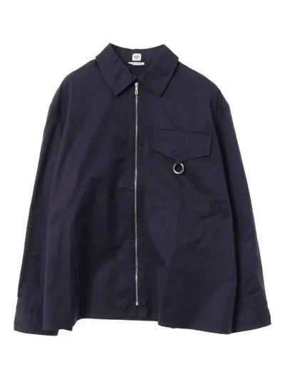 Pre-owned Hermes Zip Pocket Shirt In Blue