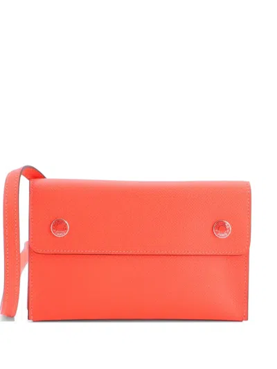 Pre-owned Hermes Nap Wallet Bag Epsom Crossbody Bag In Pink