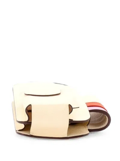 Pre-owned Hermes Way Phone Case Crossbody Bag Epsom Clutch Bag In Neutral
