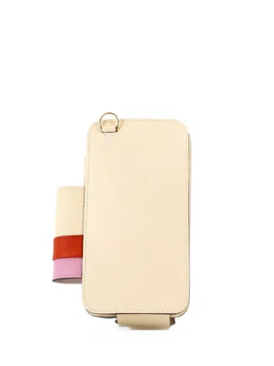 Pre-owned Hermes Way Phone Case Crossbody Bag Epsom Clutch Bag In Neutrals