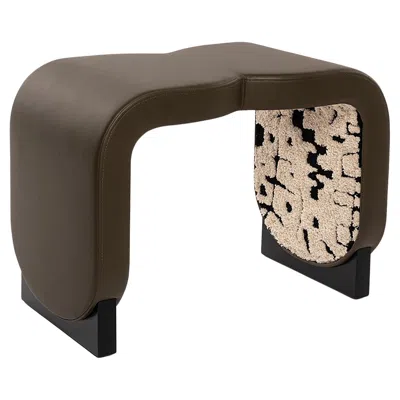 Pre-owned Hermhaus Hawk Bench By , Leather Upholstery, Mid-century Modern, Turkey In Black