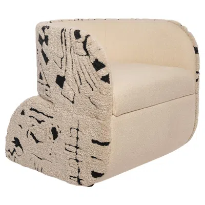 Pre-owned Hermhaus Horn Armchair By : Upholstered, Handwoven, Mid-century Modern In Sand