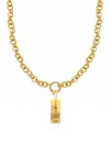 Hermina Athens Aphrodite Charm Kyklos Chain Accessories In Gold