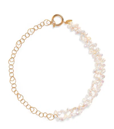 Hermina Athens Gold-plated And Freshwater Pearl Medea Necklace
