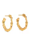 Hermina Athens Gold-plated Full Moon Hoop Earrings In Gold
