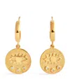 Hermina Athens Gold-plated Kressida Hoop Earrings In Gold