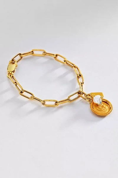 Hermina Athens Hercules Charm Bracelet In Gold