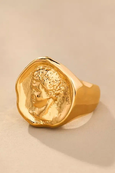 Hermina Athens Hermis Signet Ring In Gold