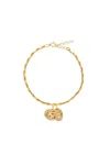 Hermina Athens Knossos Charm & Phaistos Cord Bracelet Accessories In Gold