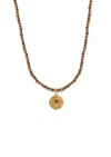 Hermina Athens Kressida Mini Charm Moca Necklace Accessories