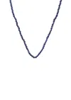Hermina Athens Lapis Round Beaded Necklace