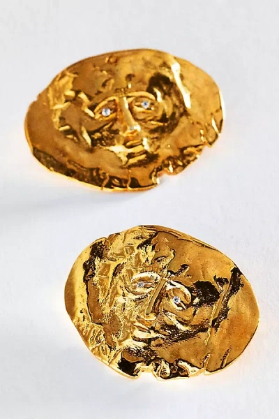 Hermina Athens Nikolaos Earrings In Gold