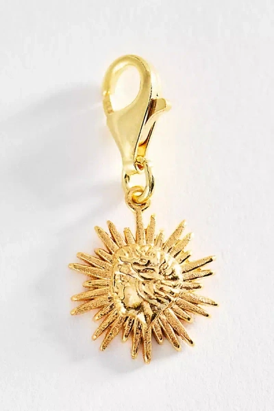 Hermina Athens Sun Mini Clip-on Charm In Gold