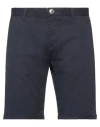 Hermitage Man Shorts & Bermuda Shorts Midnight Blue Size 28 Cotton, Elastane