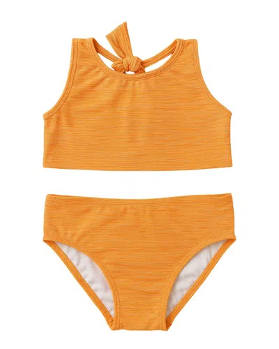 Hermoza 2pc Little Goldie Swimsuit Set In Orange