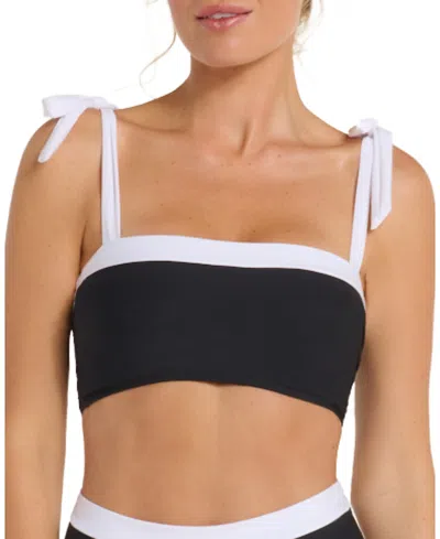 Hermoza Becca Two-piece Top In Black / White