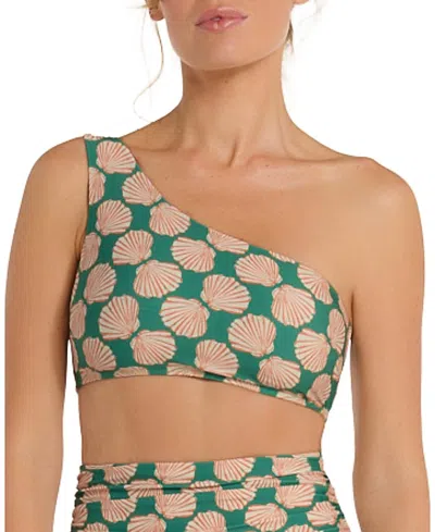 Hermoza Catalina Two-piece Bikini Top In Shell Chess