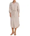 Hermoza Cecilia Shirt Dress In Silver Gray