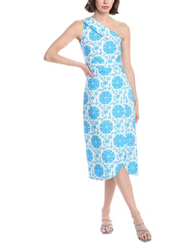 Hermoza Charlotte Midi Dress In Blue