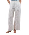 Hermoza Dana Pull On Shell Eyelet Coverup Pant In White