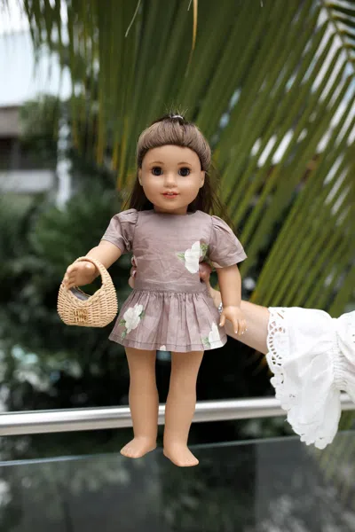Hermoza Diana 18 Inch Little Doll Dress In Brown