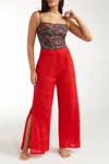 HERMOZA EVE GAUCHO PANTS IN RED