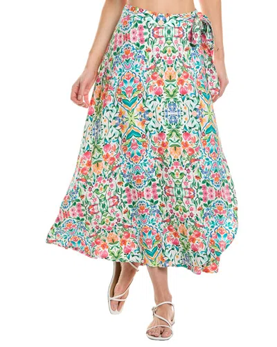 Hermoza Ginger Wrap Skirt In Green