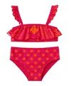 Hermoza Girls' Little Caro Two-piece Swimsuit - Little Kid, Big Kid In Red