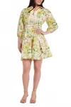 Hermoza Halle Mini Dress In Sights Of Spring