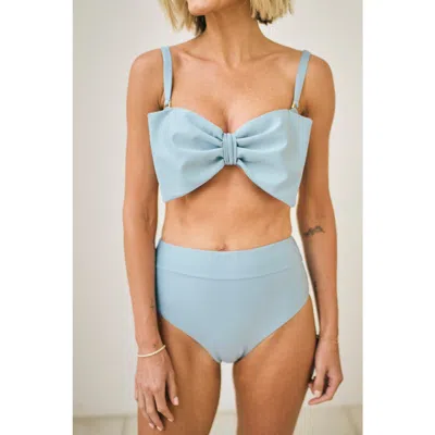 Hermoza Hazel High Waisted Bottom In Blue