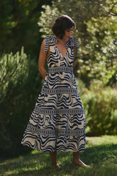 Hermoza Jackie Maxi Dress In Blue