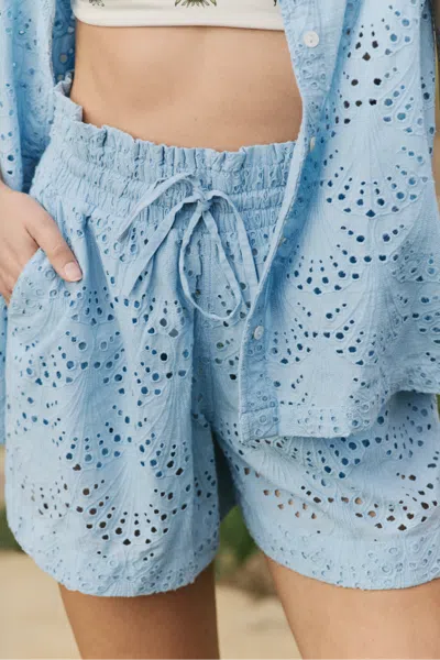 Hermoza Jenna Short Cover-up In Blue