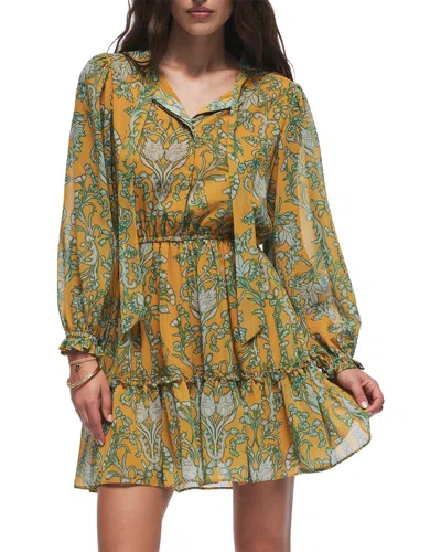 Hermoza Lee Collared Mini Dress In Green