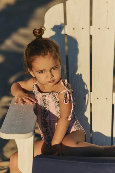 Hermoza Kids' Little Sabela One Piece Swimsuit In Pink