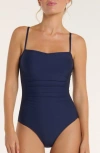 Hermoza Lupe One-piece Swimsuit In Blue