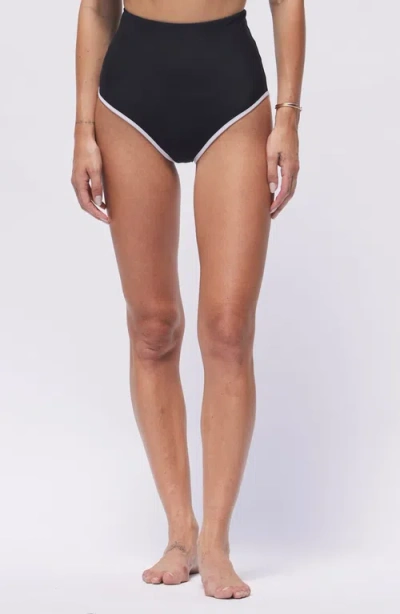 HERMOZA HERMOZA MACKENZIE SCULPTED HIGH WAISTED TWO-PIECE SWIMSUIT BOTTOM