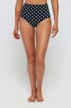 Hermoza Mackenzie Sculpted High Waisted Two-piece Swimsuit Bottom In Black