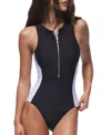 Hermoza Margaret One Piece Swimsuit In Black / White