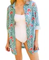 Hermoza Marie Button Front Collared Shirt Dress In Multi
