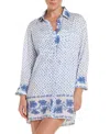Hermoza Marie Shirt Dress In Blue