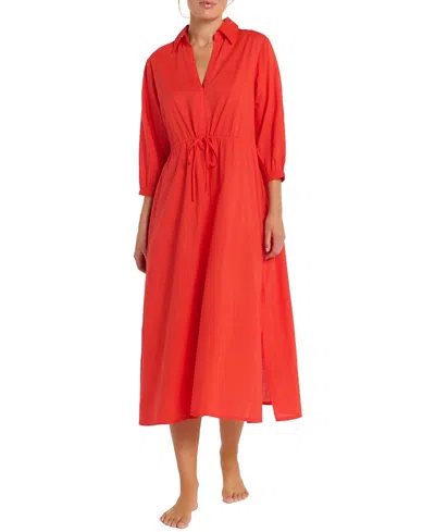 Hermoza Natalia Cover-up In Celosia Orange