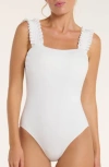 Hermoza Natalie One-piece Swimsuit In White