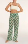 Hermoza Nora High-waisted Pants Cover-up In Multi