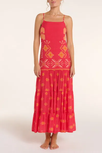 Hermoza Poppy Dress In Blue