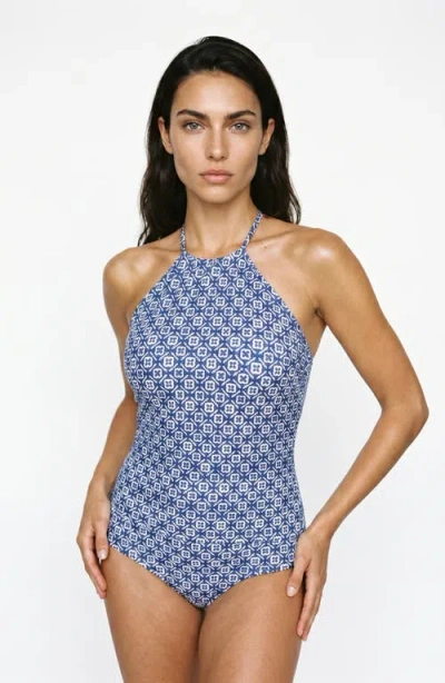 Hermoza Renata Reversible High Waist Bottom In Blue